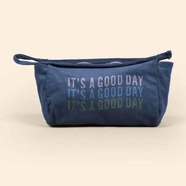 10" x 6" x 4" corduroy pouch with zippered closure, zipper... from ASI 74710 Numo