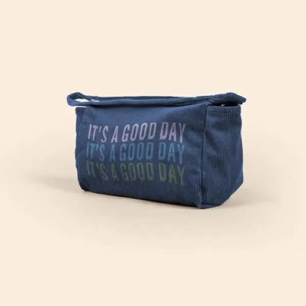 10" x 6" x 4" corduroy pouch with zippered closure, zipper... from ASI 74710 Numo