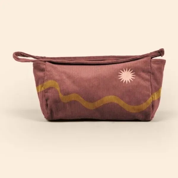 10" x 6" x 4" corduroy pouch with zippered closure, zipper... from ASI 74710 Numo