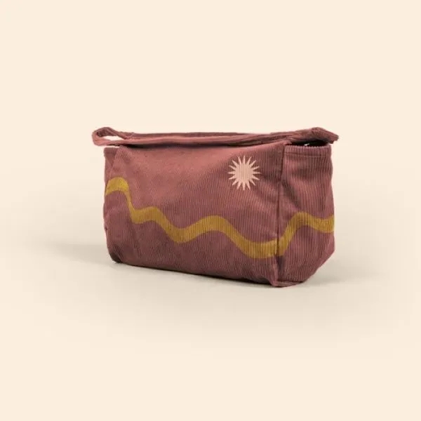 10" x 6" x 4" corduroy pouch with zippered closure, zipper... from ASI 74710 Numo