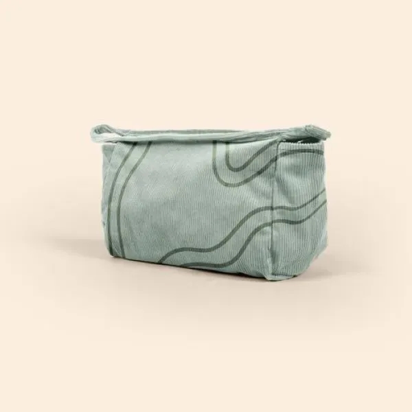 10" x 6" x 4" corduroy pouch with zippered closure, zipper... from ASI 74710 Numo