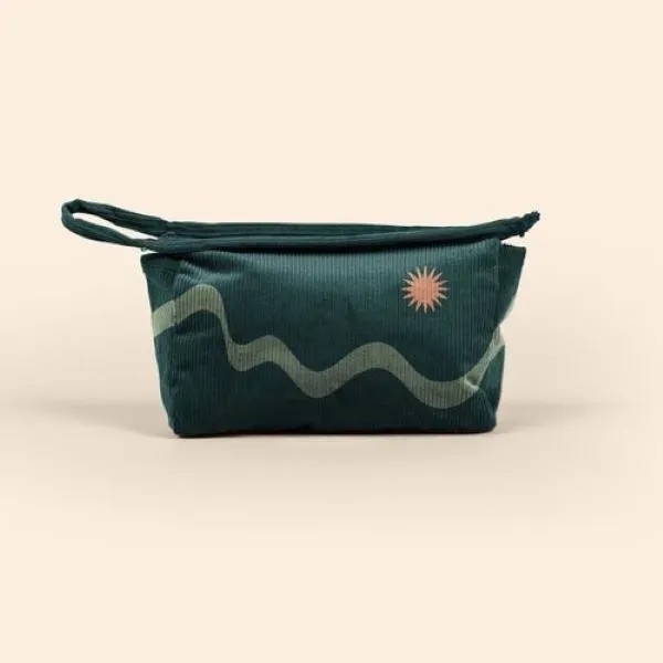 8" x 5.5" x 3" corduroy travel pouch with zippered closure,... from ASI 74710 Numo