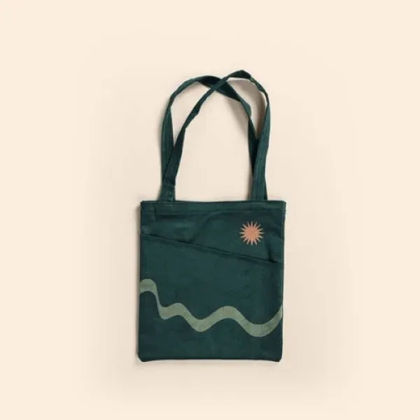 Straw tote bag with dual handles and diagonal front pocket.... from ASI 74710 Numo