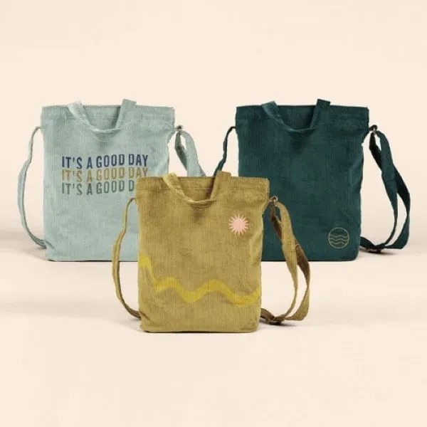 13.75" x 13.5" x 4.5" 10 oz. Corduroy puddle jumper tote... from ASI 74710 Numo