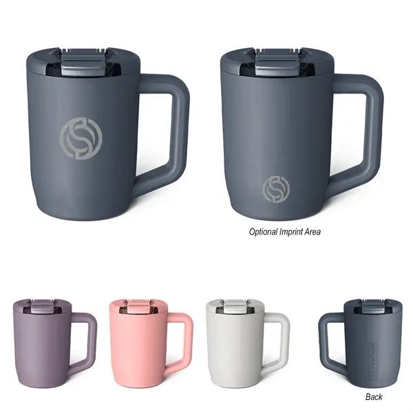 15 oz, insulated travel mug made of stainless steel with spill-resistant... from ASI 61125 Hit Promotional Products / Hit®