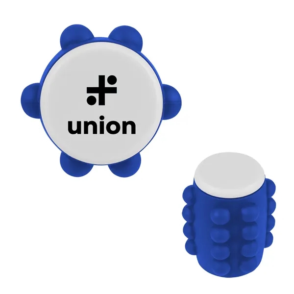 Push-pop, spinning fidget toy made of silicone and recycled ABS.... from ASI 61125 Hit Promotional Products / Hit®