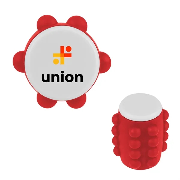 Push-pop, spinning fidget toy made of silicone and recycled ABS.... from ASI 61125 Hit Promotional Products / Hit®