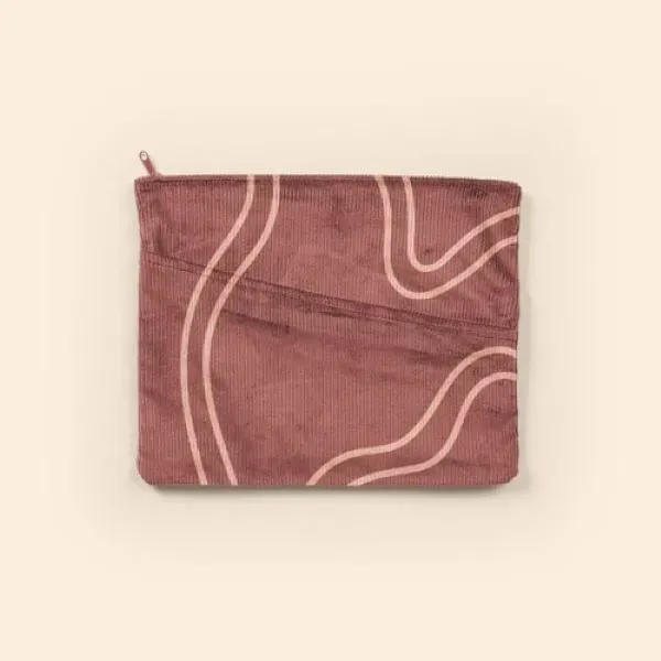 Large corduroy document pouch with a zippered closure and diagonal pocket... from ASI 74710 Numo