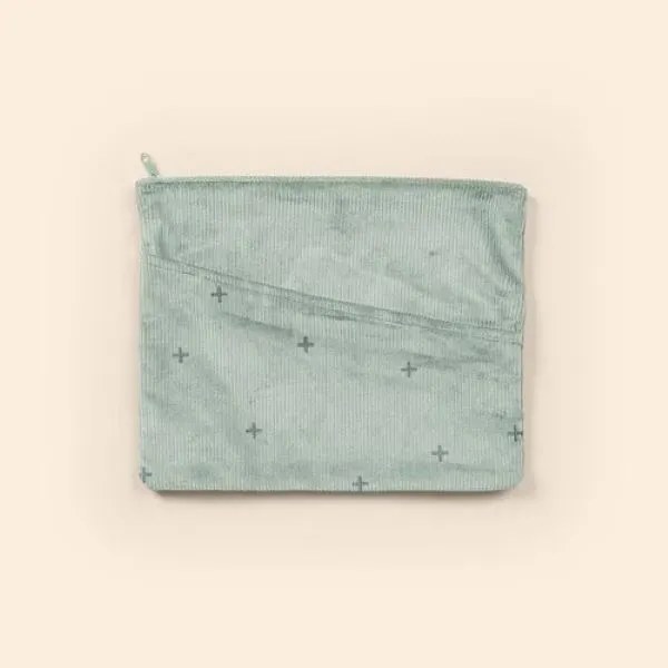 Large corduroy document pouch with a zippered closure and diagonal pocket... from ASI 74710 Numo