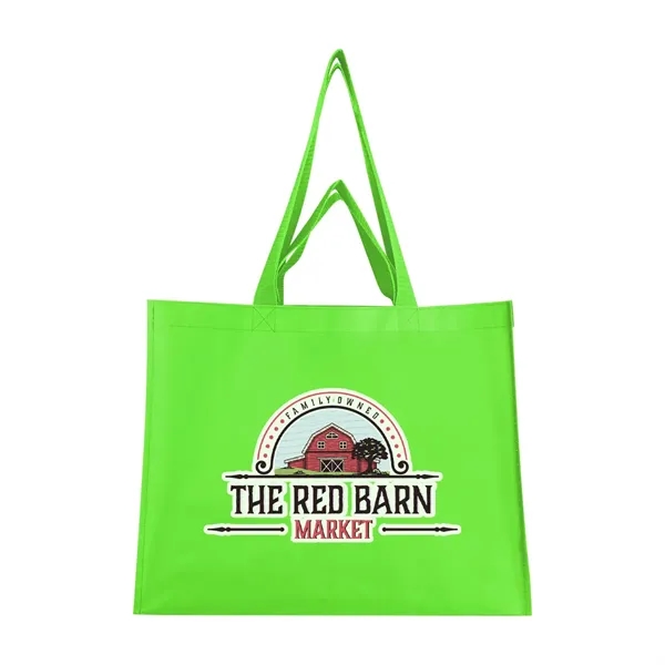 12.5" x 16" non-woven, matte laminated recycled shopping tote bag with... from ASI 61125 Hit Promotional Products / Hit®