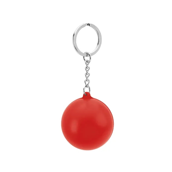 Round stress reliever with keychain.... from ASI 61125 Hit Promotional Products / Hit®