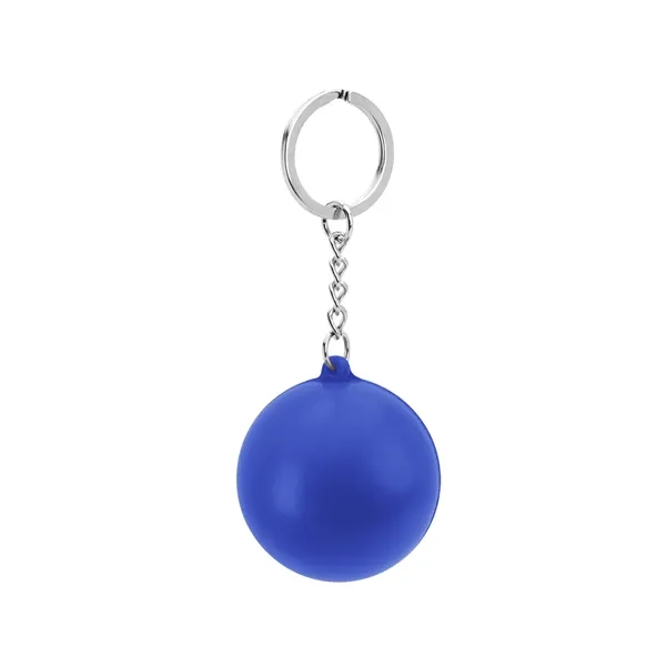 Round stress reliever with keychain.... from ASI 61125 Hit Promotional Products / Hit®