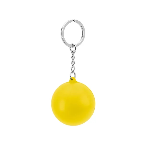 Round stress reliever with keychain.... from ASI 61125 Hit Promotional Products / Hit®