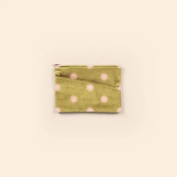 Small, rectangular, flat corduroy pouch, zippered closure and a diagonal pocket... from ASI 74710 Numo