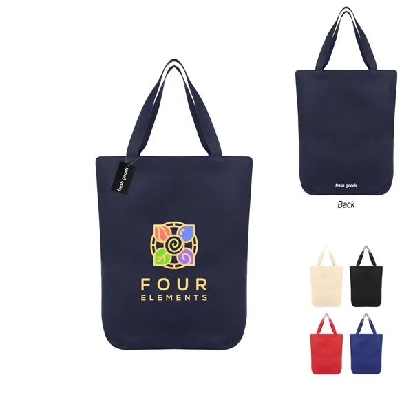 18" x 15.5" cotton tote bag with Fresh Goods hang tag.... from ASI 61125 Hit Promotional Products / Hit®