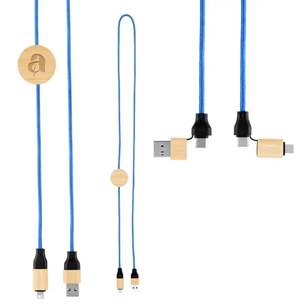 3' 60W Bamboo & rPET Fast Charging Cable... from ASI 61125 Hit Promotional Products / Hit®