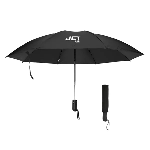 Inversion umbrella with 46" arc, auto-open and close and two-tone handle.... from ASI 61125 Hit Promotional Products / Hit®