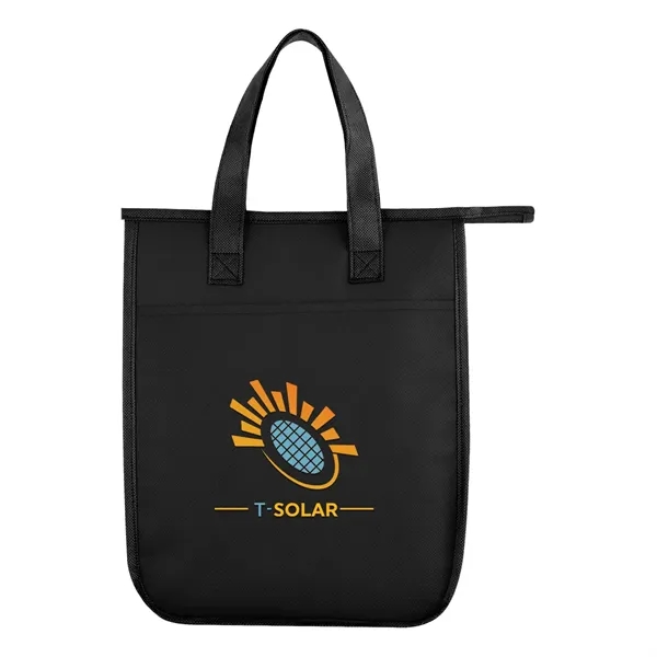 Non-woven, water-resistant cooler bag with insulating foam, zippered main compartment and... from ASI 61125 Hit Promotional Products / Hit®