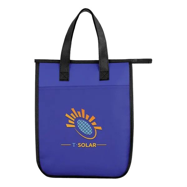 Non-woven, water-resistant cooler bag with insulating foam, zippered main compartment and... from ASI 61125 Hit Promotional Products / Hit®