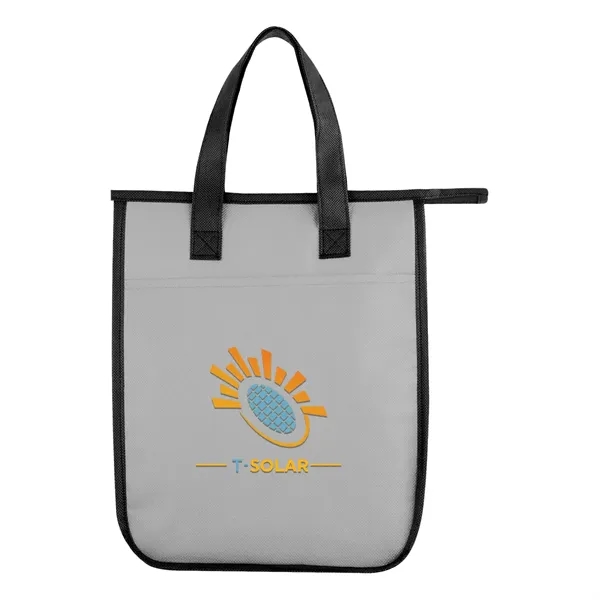 Non-woven, water-resistant cooler bag with insulating foam, zippered main compartment and... from ASI 61125 Hit Promotional Products / Hit®