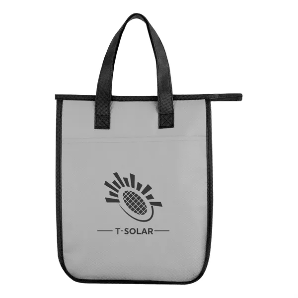 Non-woven, water-resistant cooler bag with insulating foam, zippered main compartment and... from ASI 61125 Hit Promotional Products / Hit®
