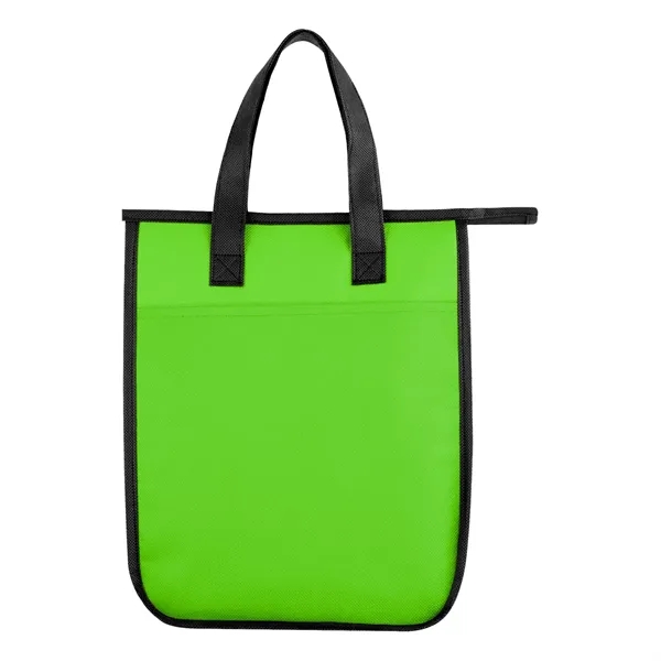 Non-woven, water-resistant cooler bag with insulating foam, zippered main compartment and... from ASI 61125 Hit Promotional Products / Hit®