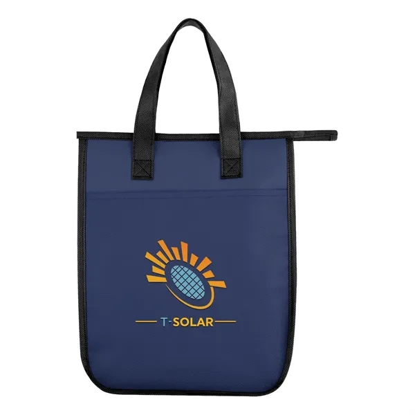 Non-woven, water-resistant cooler bag with insulating foam, zippered main compartment and... from ASI 61125 Hit Promotional Products / Hit®