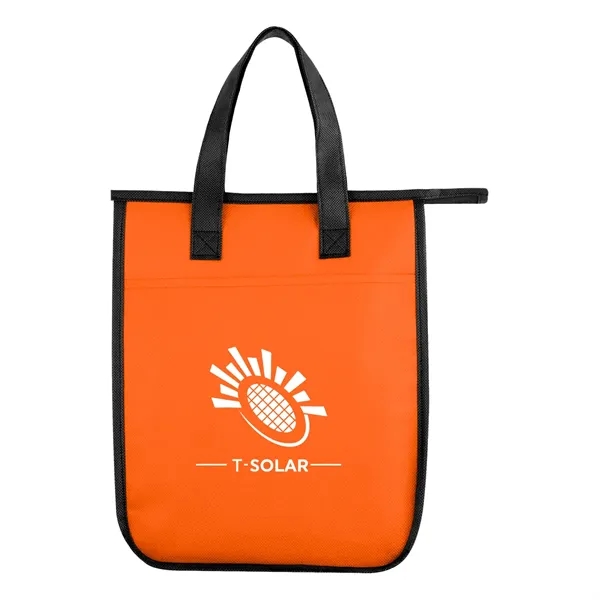 Non-woven, water-resistant cooler bag with insulating foam, zippered main compartment and... from ASI 61125 Hit Promotional Products / Hit®
