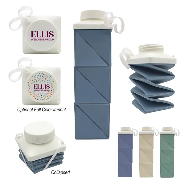 24 oz. collapsible bottle with screw-on, spill-resistant lid.... from ASI 61125 Hit Promotional Products / Hit®