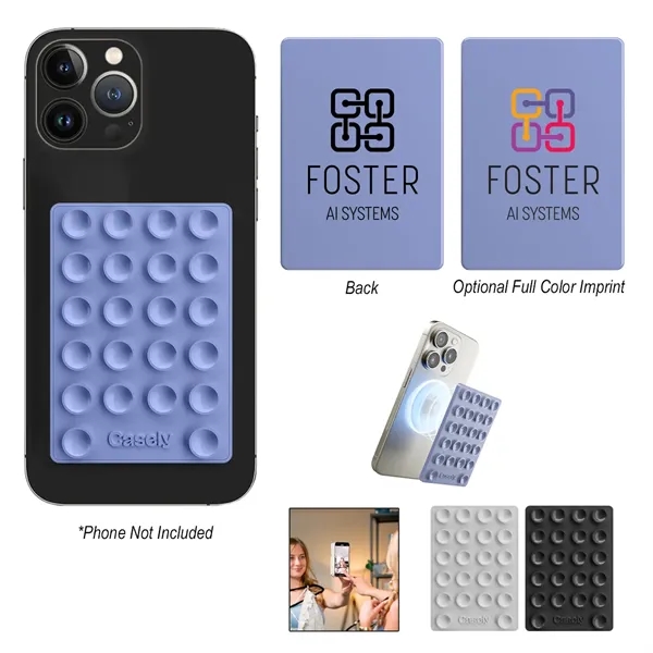 Plastic and silicone magnetic phone mount.... from ASI 61125 Hit Promotional Products / Hit®