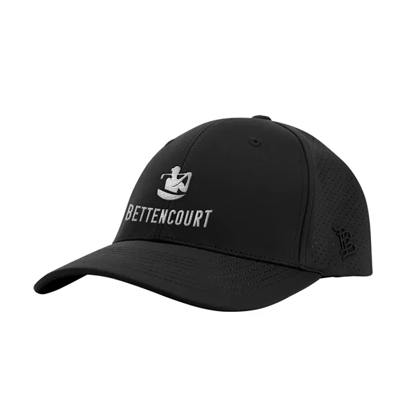 6 panel, mid profile polyester/spandex cap with stretch-fit sweatband and adjustable... from ASI 61125 Hit Promotional Products / Hit®