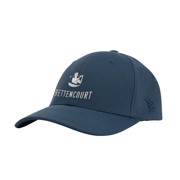 6 panel, mid profile polyester/spandex cap with stretch-fit sweatband and adjustable... from ASI 61125 Hit Promotional Products / Hit®