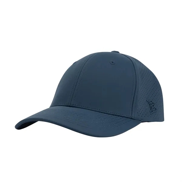6 panel, mid profile polyester/spandex cap with stretch-fit sweatband and adjustable... from ASI 61125 Hit Promotional Products / Hit®