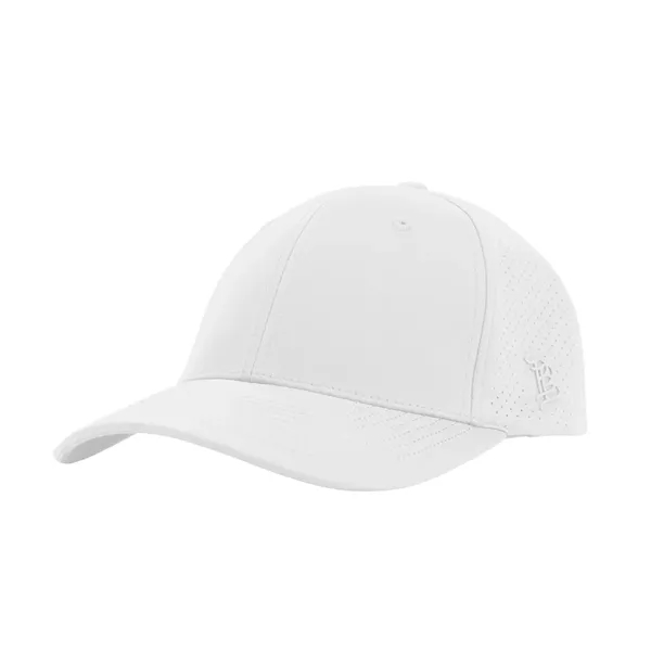 6 panel, mid profile polyester/spandex cap with stretch-fit sweatband and adjustable... from ASI 61125 Hit Promotional Products / Hit®
