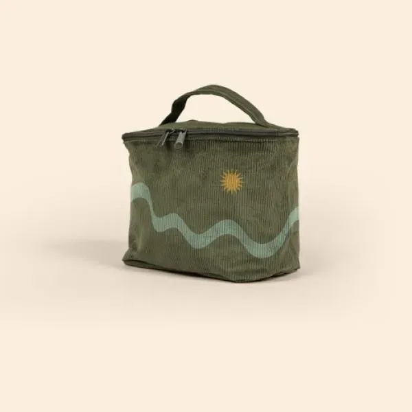 Rectangular corduroy make-up kit with a zippered closure.... from ASI 74710 Numo