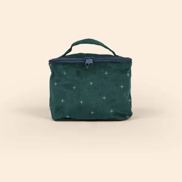 Rectangular corduroy make-up kit with a zippered closure.... from ASI 74710 Numo