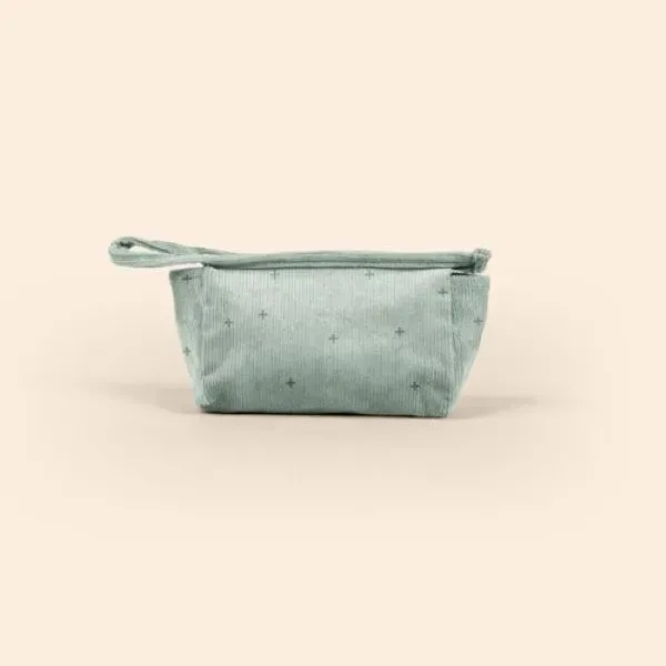 7" x 5" x 3" Corduroy travel pouch with zippered closure,... from ASI 74710 Numo