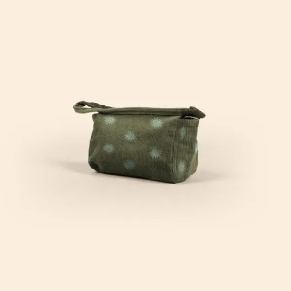 7" x 5" x 3" Corduroy travel pouch with zippered closure,... from ASI 74710 Numo