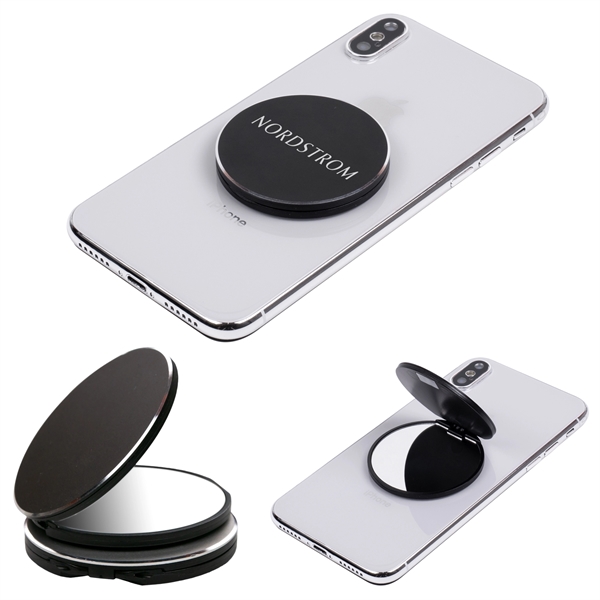 Mobile compact mirror, phone grip, and stand.... from ASI 62124 iClick, Inc. / iClick®