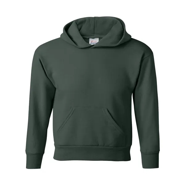 Youth hoodie made of cotton/polyester fleece with a tag-free neck label... from ASI 84358 S&S Activewear