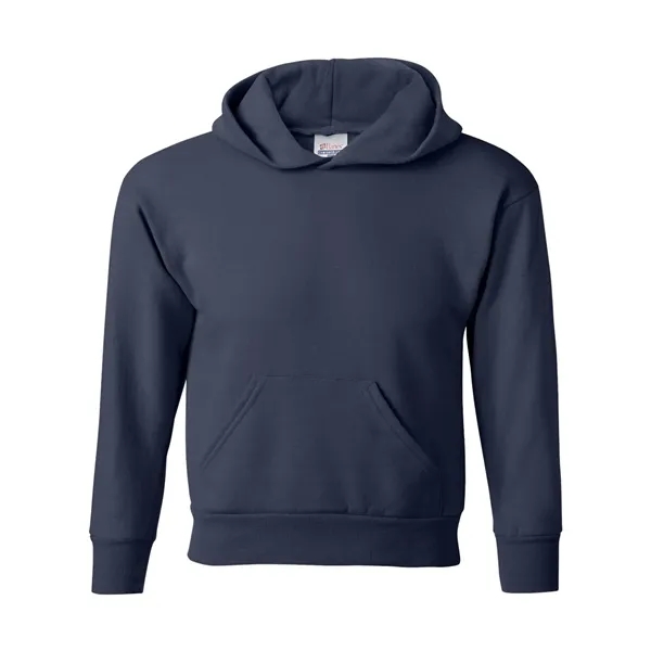 Youth hoodie made of cotton/polyester fleece with a tag-free neck label... from ASI 84358 S&S Activewear