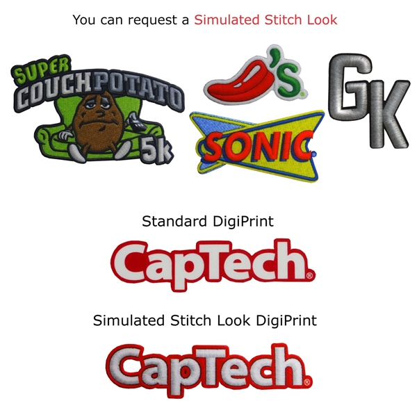 DigiStitch patches with simulated stitched/embroidered look.... from ASI 90160 Suntex Industries