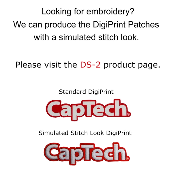 DigiStitch patches with simulated stitched/embroidered look.... from ASI 90160 Suntex Industries
