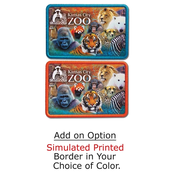 Full color sublimated printed patches with multiple size options and simulated... from ASI 90160 Suntex Industries