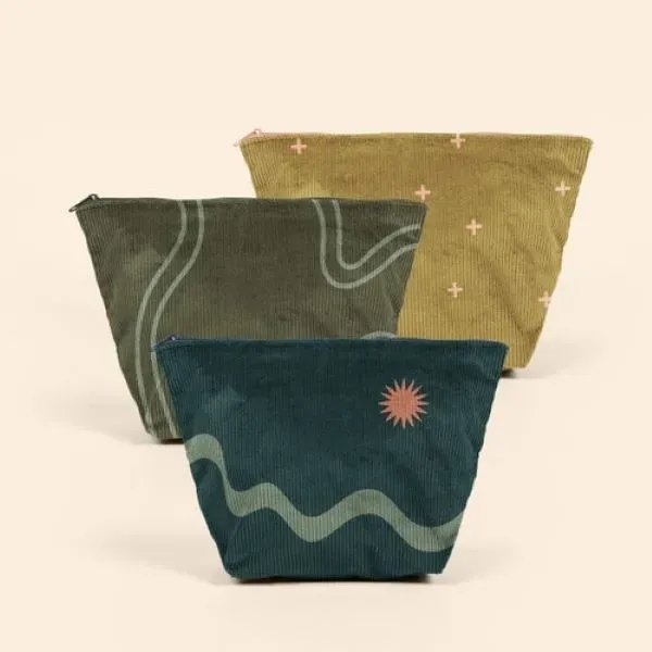 Large pouch made of corduroy with a zippered closure that measures... from ASI 74710 Numo