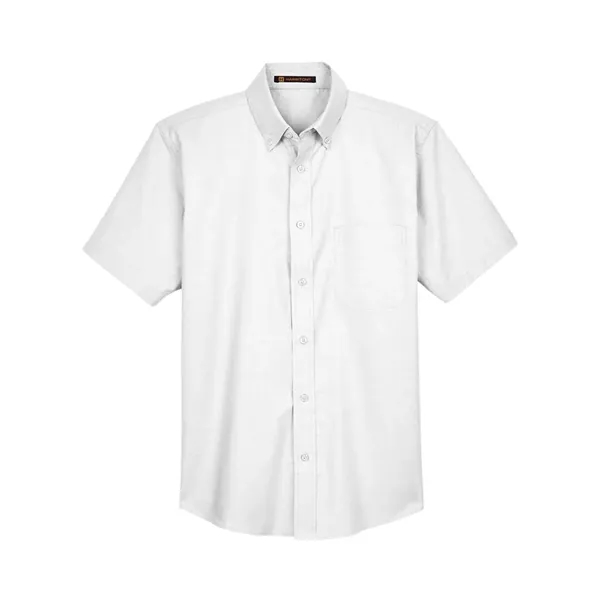 Harriton Oxford Short Sleeve with Stain-Release... from ASI 84358 S&S Activewear