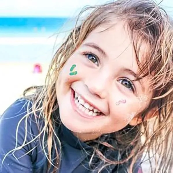 3" x 4" Self-Header Temporary Tattoo Sheet with a 1.5" header... from ASI 43530 California Tattoos