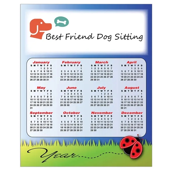 8.5" x 10.5" magnetic calendar with 20 Mil thickness and square... from ASI 54040 Fey Promo / Magna-Tel by Fey