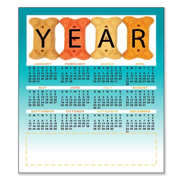 Flexible non-toxic 30 mil calendar magnet with 3.5"H x 4"W measurements... from ASI 54040 Fey Promo / Magna-Tel by Fey