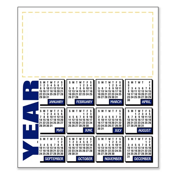 Flexible non-toxic 30 mil calendar magnet with 3.5"H x 4"W measurements... from ASI 54040 Fey Promo / Magna-Tel by Fey